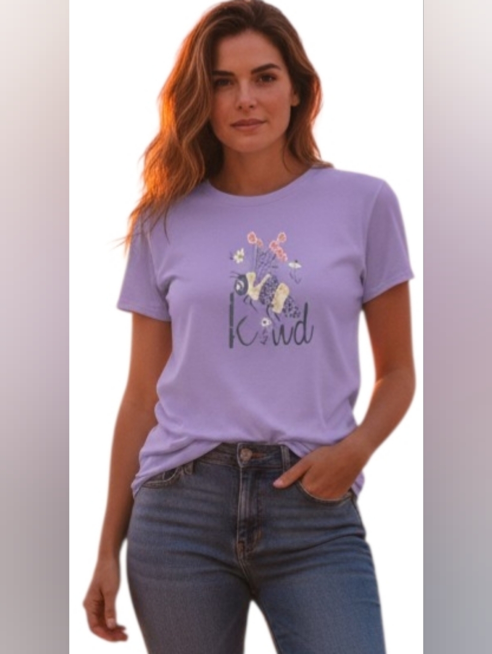 🐝Lavender Bee-Kind Graphic Tee 2XL